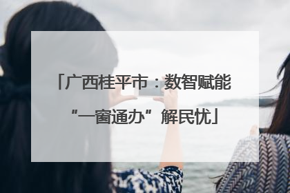 广西桂平市：数智赋能“一窗通办”解民忧