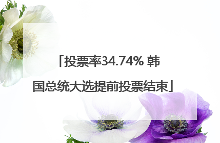 投票率34.74% 韩国总统大选提前投票结束