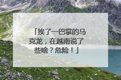 挨了一巴掌的马克龙，在越南说了些啥？危险！