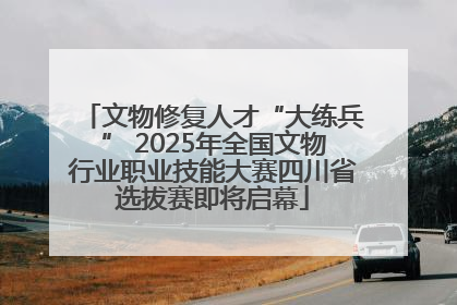 文物修复人才“大练兵” 2025年全国文物行业职业技能大赛四川省选拔赛即将启幕