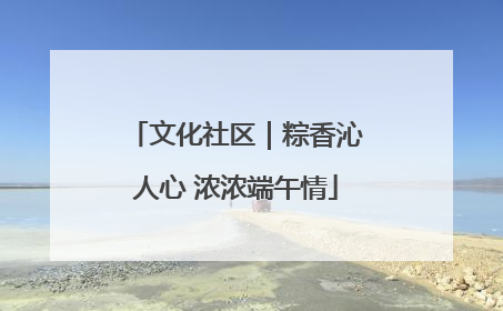 文化社区｜粽香沁人心 浓浓端午情