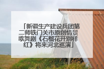 新疆生产建设兵团第二师铁门关市原创情景歌舞剧《石榴花开别样红》将来河北巡演