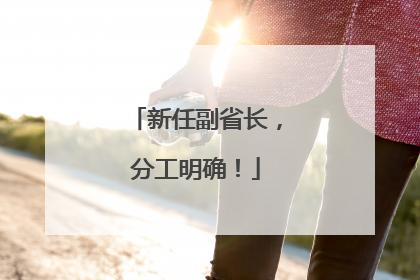 新任副省长，分工明确！
