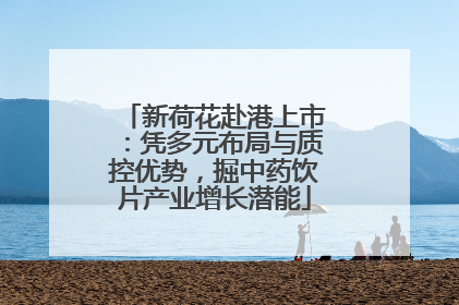 新荷花赴港上市：凭多元布局与质控优势，掘中药饮片产业增长潜能