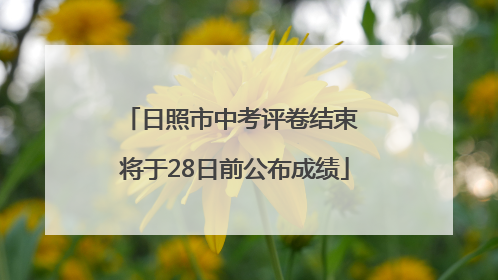日照市中考评卷结束 将于28日前公布成绩