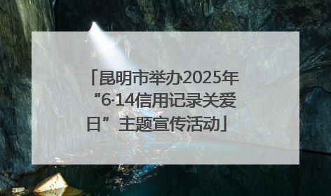 昆明市举办2025年“6·14信用记录关爱日”主题宣传活动