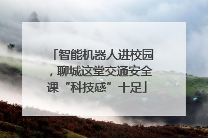 智能机器人进校园，聊城这堂交通安全课“科技感”十足