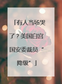 有人当场哭了？美国白宫国安委裁员“降级”