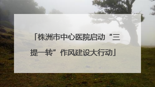 株洲市中心医院启动“三提一转”作风建设大行动