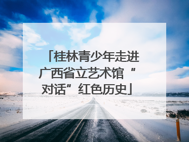 桂林青少年走进广西省立艺术馆“对话”红色历史