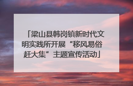 梁山县韩岗镇新时代文明实践所开展“移风易俗赶大集”主题宣传活动