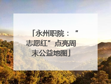 永州职院：“志愿红”点亮周末公益地图