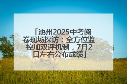 池州2025中考阅卷现场探访：全方位监控加双评机制，7月2日左右公布成绩
