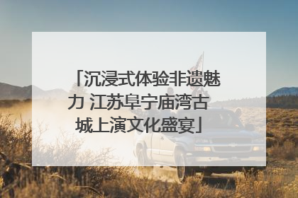 沉浸式体验非遗魅力 江苏阜宁庙湾古城上演文化盛宴