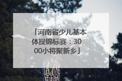 河南省少儿基本体操锦标赛：3000小将聚新乡
