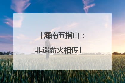 海南五指山：非遗薪火相传