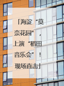 海淀“莫奈花园”，上演“稻田音乐会”！现场直击