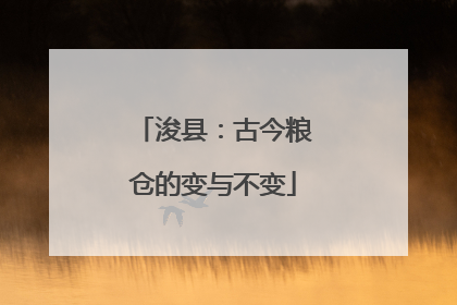 浚县：古今粮仓的变与不变