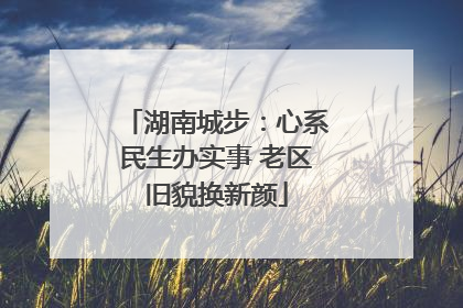 湖南城步：心系民生办实事 老区旧貌换新颜