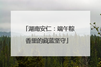 湖南安仁：端午粽香里的藏蓝坚守