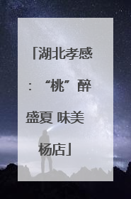 湖北孝感：“桃”醉盛夏 味美杨店