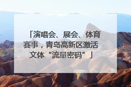 演唱会、展会、体育赛事，青岛高新区激活文体“流量密码”