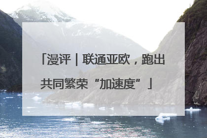 漫评｜联通亚欧，跑出共同繁荣“加速度”