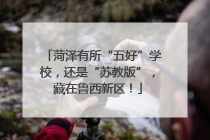 菏泽有所“五好”学校，还是“苏教版”，藏在鲁西新区！