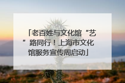 老百姓与文化馆“艺”路同行！上海市文化馆服务宣传周启动