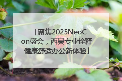 聚焦2025NeoCon盛会，西昊专业诠释健康舒适办公新体验