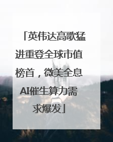 英伟达高歌猛进重登全球市值榜首，微美全息AI催生算力需求爆发
