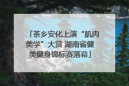 茶乡安化上演“肌肉美学”大赏 湖南省健美健身锦标赛落幕