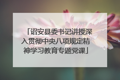 诏安县委书记讲授深入贯彻中央八项规定精神学习教育专题党课