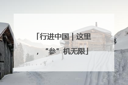 行进中国｜这里，“参”机无限