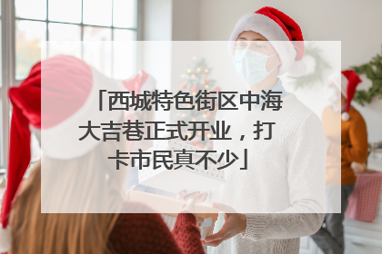 西城特色街区中海大吉巷正式开业，打卡市民真不少