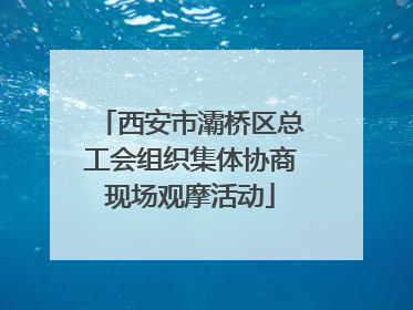 西安市灞桥区总工会组织集体协商现场观摩活动