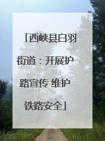 西峡县白羽街道：开展护路宣传 维护铁路安全
