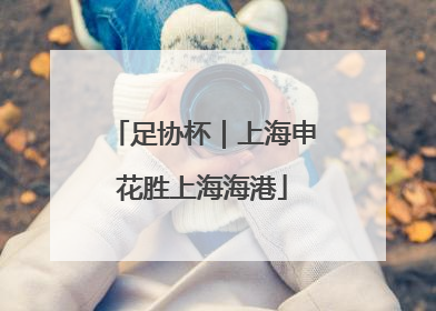 足协杯｜上海申花胜上海海港