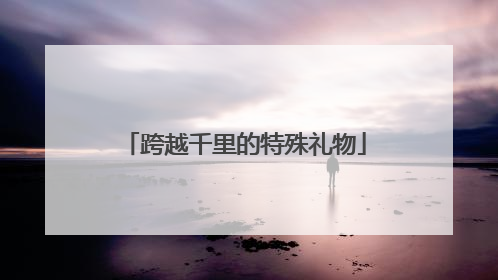 跨越千里的特殊礼物