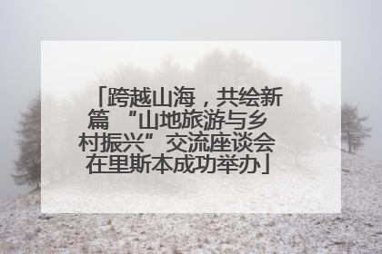 跨越山海，共绘新篇 “山地旅游与乡村振兴”交流座谈会在里斯本成功举办