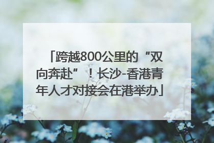 跨越800公里的“双向奔赴”！长沙-香港青年人才对接会在港举办
