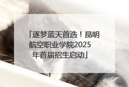 逐梦蓝天首选！昆明航空职业学院2025年首届招生启动