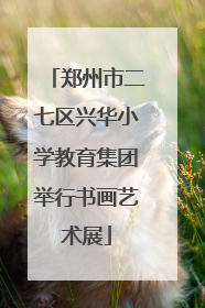 郑州市二七区兴华小学教育集团举行书画艺术展