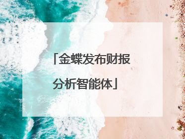 金蝶发布财报分析智能体