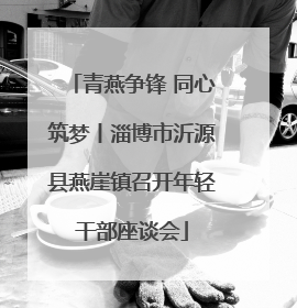 青燕争锋 同心筑梦丨淄博市沂源县燕崖镇召开年轻干部座谈会