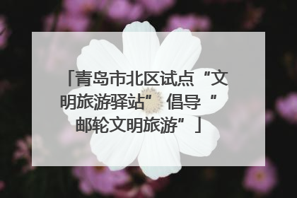 青岛市北区试点“文明旅游驿站” 倡导“邮轮文明旅游”