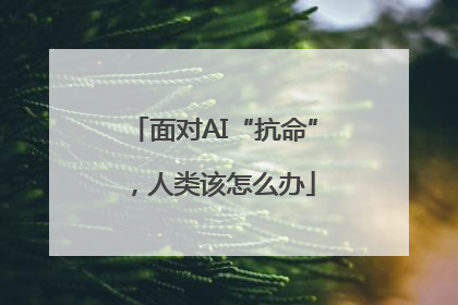 面对AI“抗命”，人类该怎么办