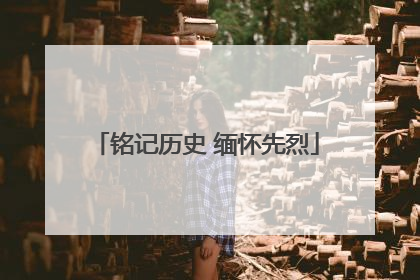 铭记历史 缅怀先烈