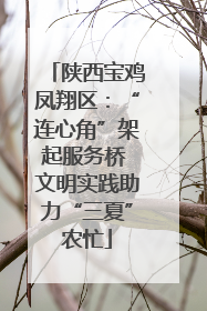 陕西宝鸡凤翔区：“连心角”架起服务桥 文明实践助力“三夏”农忙
