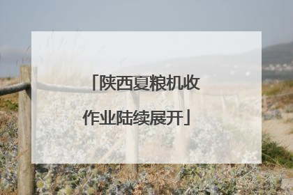 陕西夏粮机收作业陆续展开